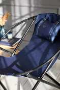 Load image into Gallery viewer, Leather Folding Chair - Indigo