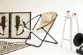 Load image into Gallery viewer, Leather Folding Chair - Off White
