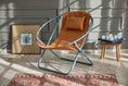 Load image into Gallery viewer, Leather Folding Chair - Orange