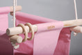 Load image into Gallery viewer, baby swing, lether baby swing, canvas baby swing, toddlers swing, kids swing, kids room decor, baby room decor