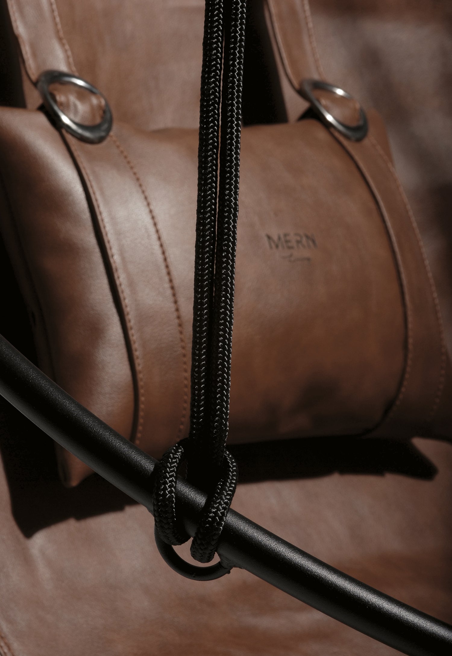 MernLiving leather hanging chair hammock swing indoor outdoor modern chair vegan leather scandinavian style hngesessel silla colgante hanging chair, hammock chair, swing chair, leather swing, hammock swing, egg chair, hanging egg chair, egg chair swing, garden egg chair, outdoor egg chair, leather hanging chair, hanging chair for bedroom, indoor hanging chair , patio egg chair, rattan hanging chair, indoor hammock chair