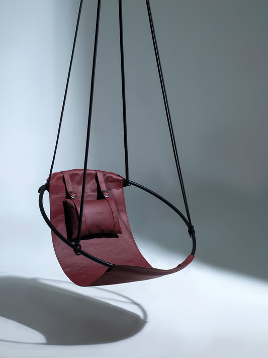 MernLiving leather hanging chair hammock swing indoor outdoor modern chair vegan leather scandinavian style hngesessel silla colgante hanging chair, hammock chair, swing chair, leather swing, hammock swing, egg chair, hanging egg chair, egg chair swing, garden egg chair, outdoor egg chair, leather hanging chair, hanging chair for bedroom, indoor hanging chair , patio egg chair, rattan hanging chair, indoor hammock chair