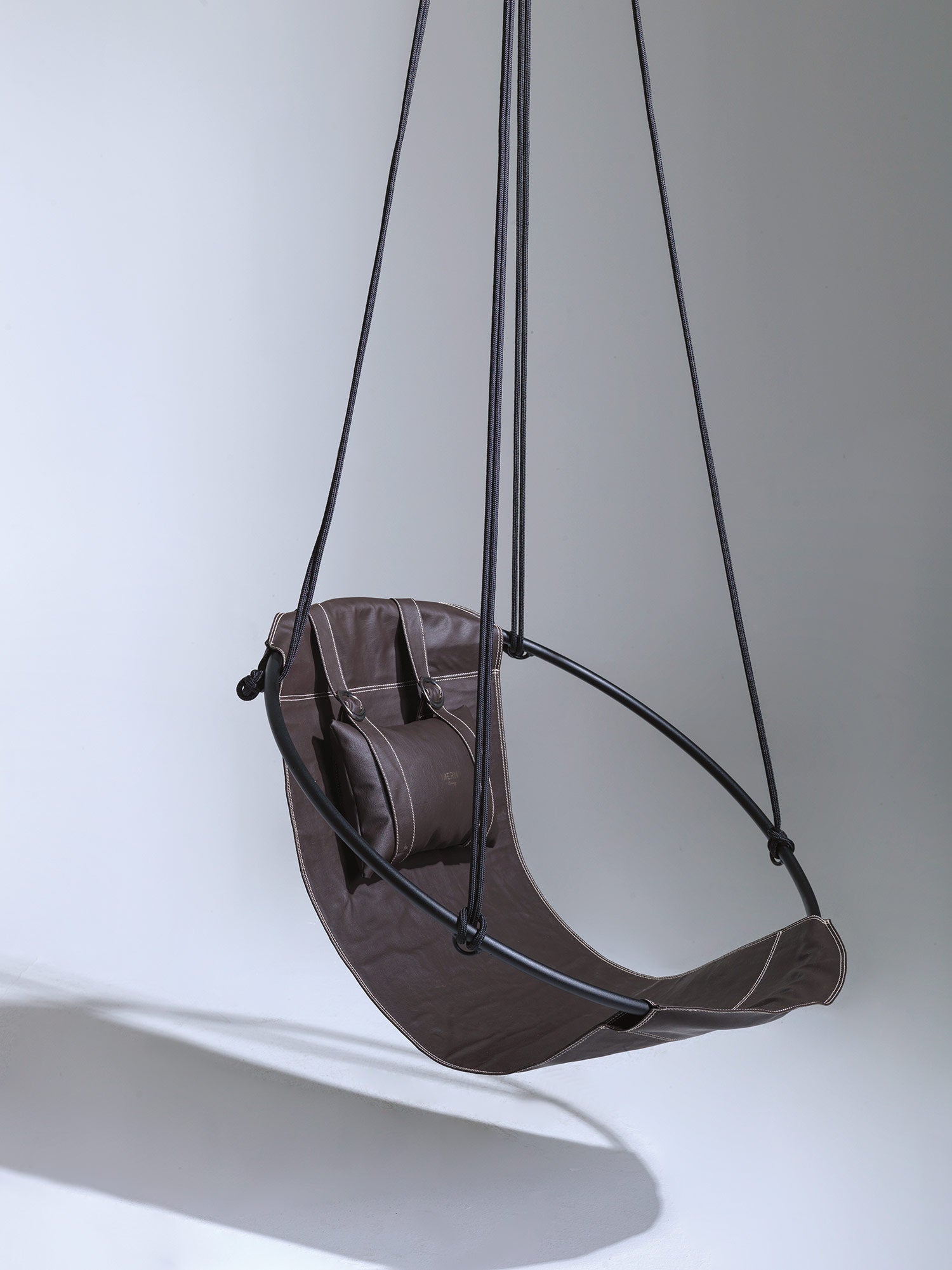 Studio Stirling Leather Hanging Chair Leather Hanging Chair Dark Brown
