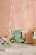 Load image into Gallery viewer, Leather Baby Swings - Mint
