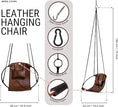 Load image into Gallery viewer, Leather Hanging Chair - Pearl
