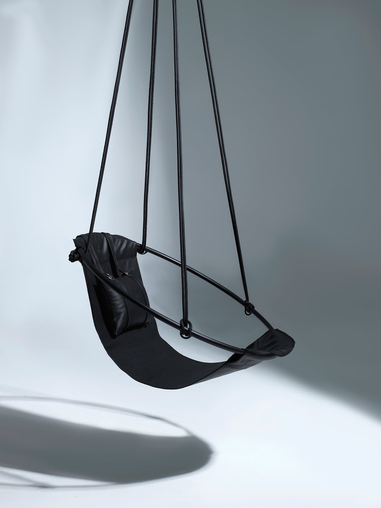 Black hanging chair store outdoor