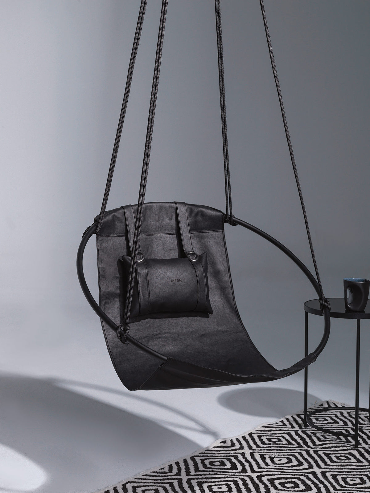 MernLiving leather hanging chair hammock swing indoor outdoor modern chair vegan leather scandinavian style hngesessel silla colgante hanging chair, hammock chair, swing chair, leather swing, hammock swing, egg chair, hanging egg chair, egg chair swing, garden egg chair, outdoor egg chair, leather hanging chair, hanging chair for bedroom, indoor hanging chair , patio egg chair, rattan hanging chair, indoor hammock chair